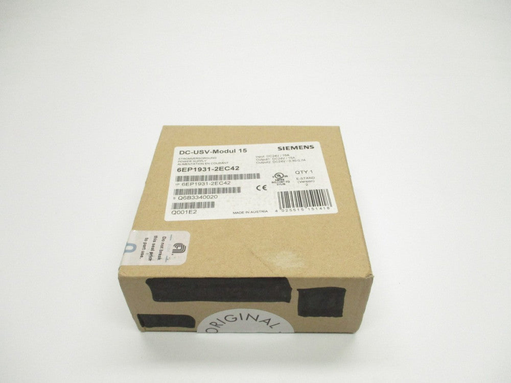 SIEMENS 6EP1931-2EC42 NSFS