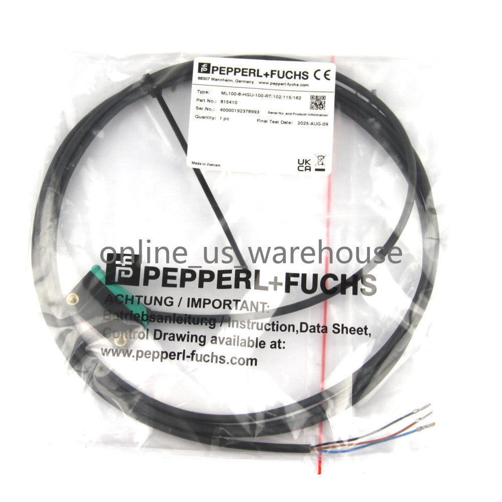 One Brand New Pepperl+Fuchs switch sensor ML100-8-HGU-100-RT/102/115/162