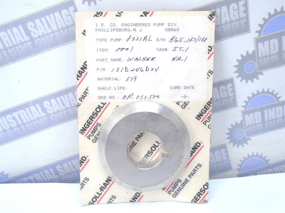 INGERSOLL RAND - Impeller Washer - W/ Keyway - 3-3/8" Dia. - 1-5/16 Bore - (NEW)