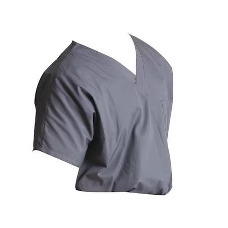 Scrub Zone 71221 Scrub Shirt,L,Gray,Unisex