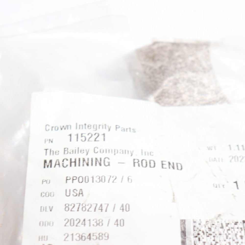 Crown Integrity Parts Rod End Assembly 115221