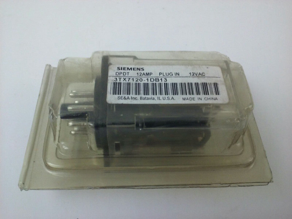 SIEMENS 3TX7120-1DB13 PLUG IN  12A @120V, 10A @240V, 1/3HP @120V, 1/2HP@240V