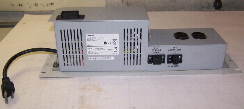 SIEMENS SCU FAST FORWARD SERVICE BOX 115 VOLT 24 VAC 50/60 Hz  PXA-SCU115SB