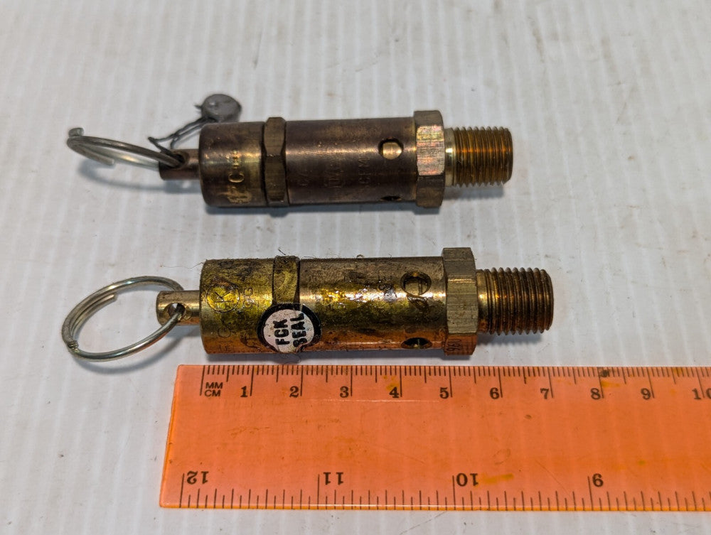 Lot of 2 112C 1/4" Pressure Relief Valves