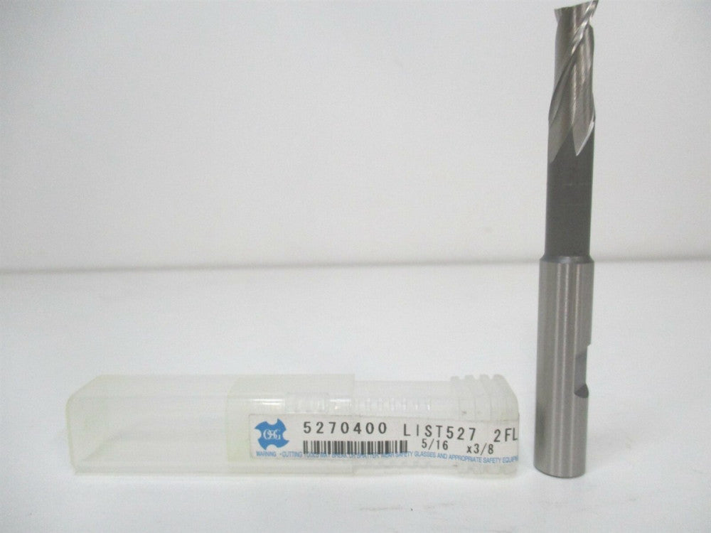 OSG (5270400) 5/16" x 3/4" x 3/8" x 3-5/16" OAL 2F 30° Cobalt Square End Mill 