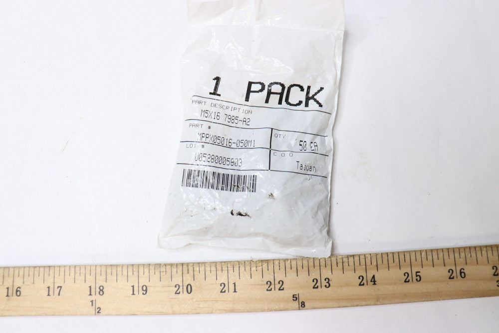 (50-Pk) Everbilt Phillips Flat Head Zinc Plated Machine Screw M5-0.8 x 16 mm 
