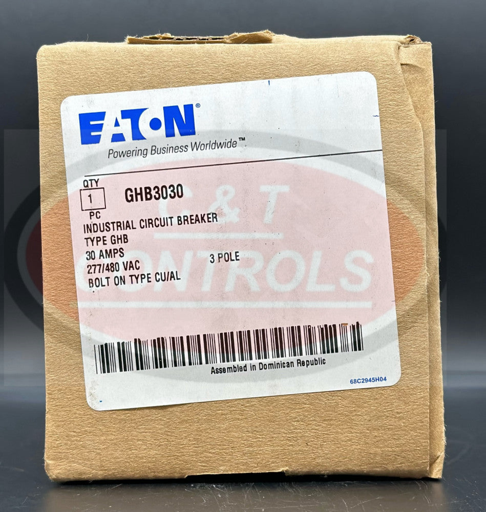 Eaton GHB3030 3P 30A Bolt On Circuit Breaker New In Box USA Stock