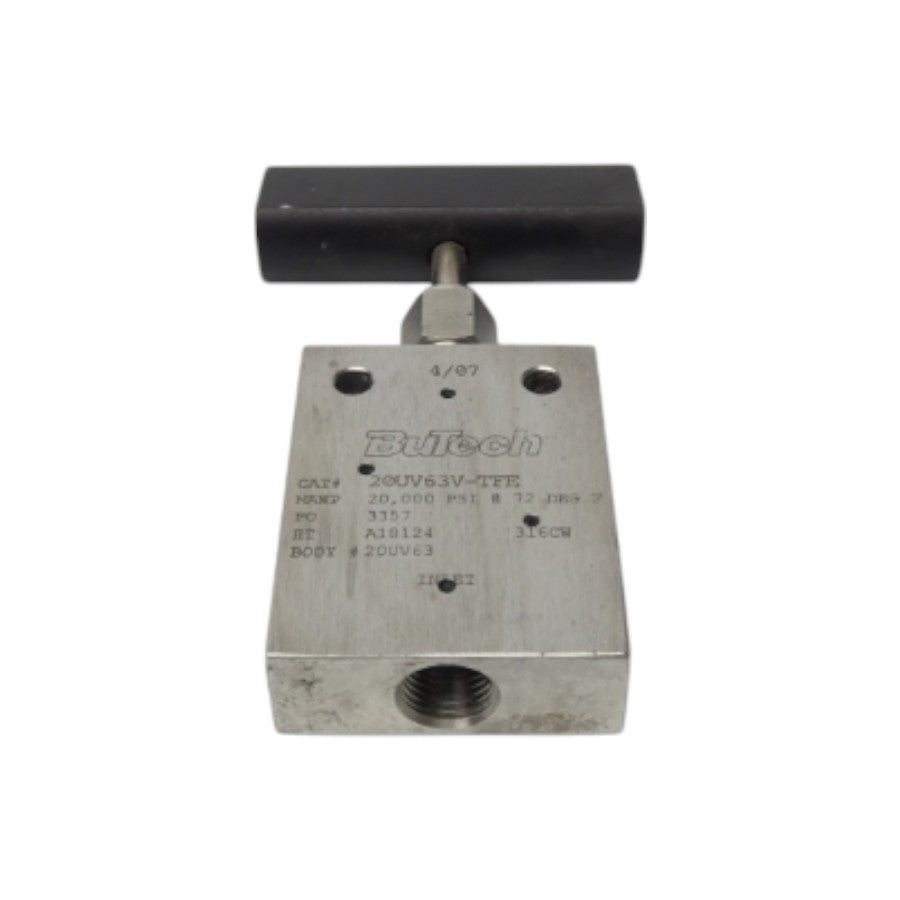 BUTECH 20UV63V-TFE 20000PSI NSNP