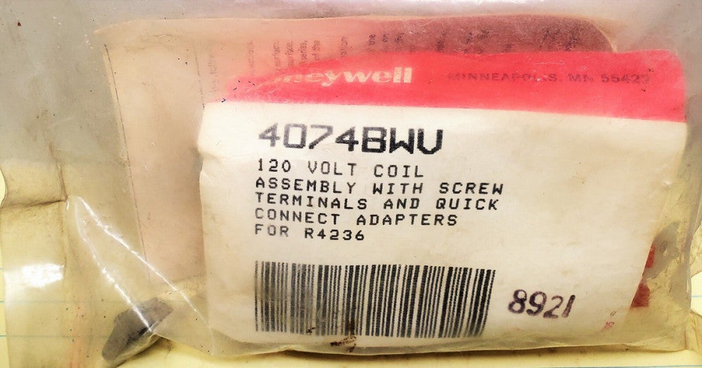 Honeywell 4074BWV 120V 60/75AMP Coil For Relays And Contactors [OF4]