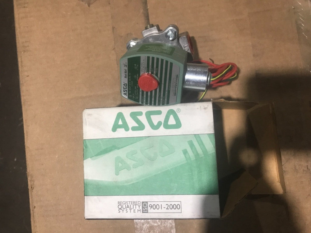 Red Hat 1/2" Aluminum Fuel Gas Solenoid Valve with Test Port, Normally Closed -