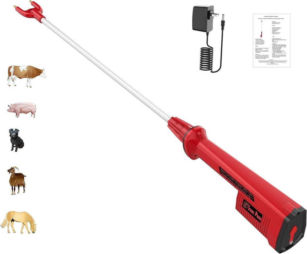 C Cattleya Cattle Prod for Dogs Cows, Liverstock 39 in., Red 