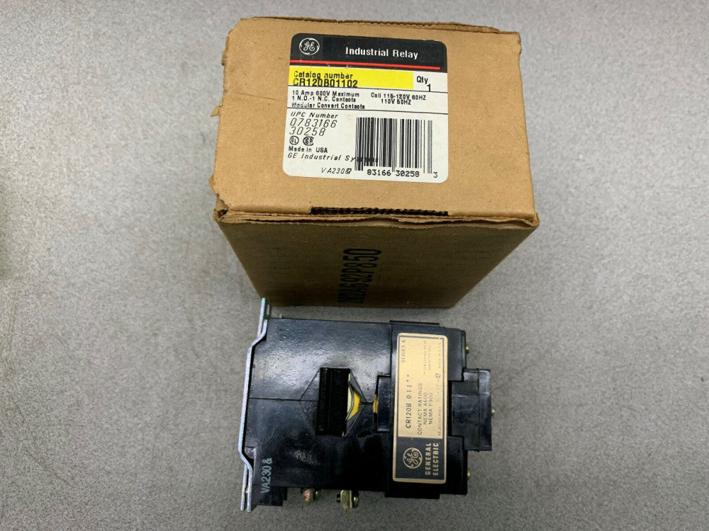 NEW IN BOX GE RELAY CR120B01102