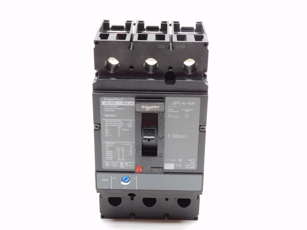 SCHNEIDER 394-9411 NJGF36150Y011 150A 600V (AS PICTURED) NSNP