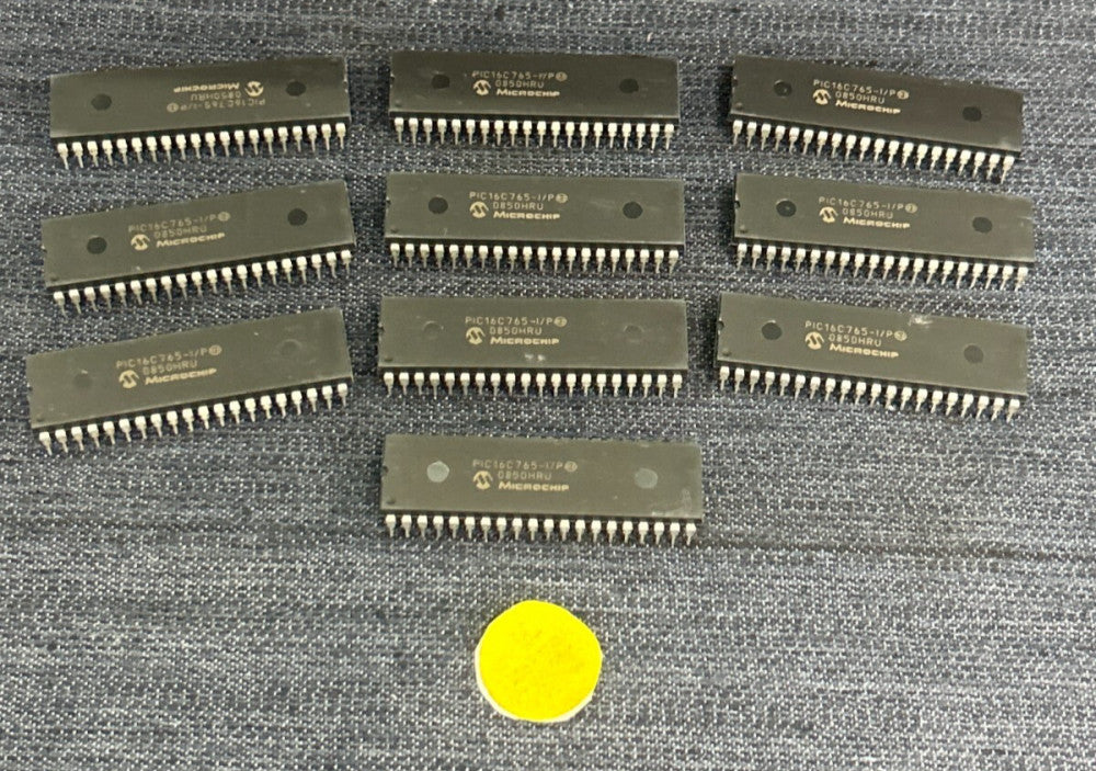 MICROCHIP INTEGRATED CIRCUIT PIC16C765-I/P 0850HRU  LOT OF 10
