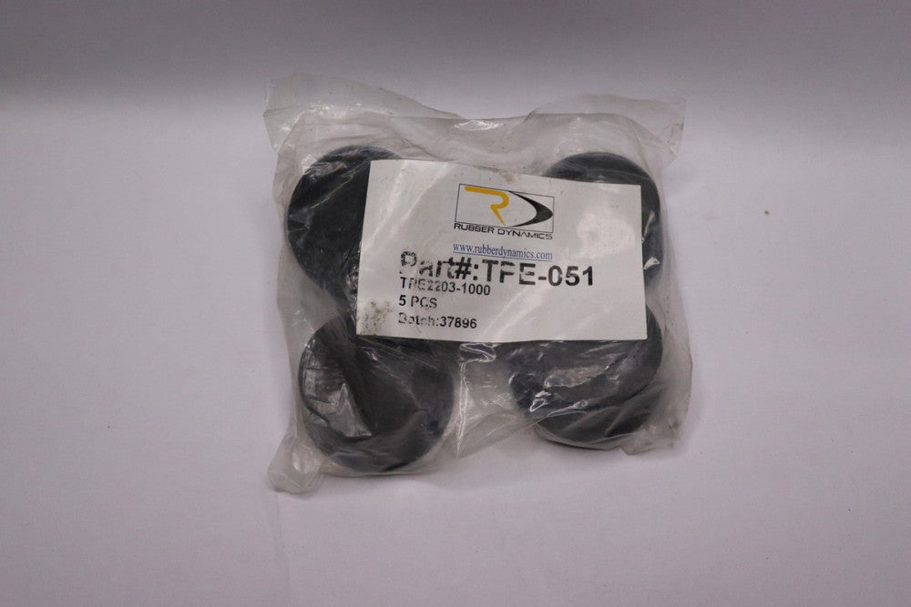 (5-Pk) Rubber Dynamics Tapered Plug Black EPDM TPE-051
