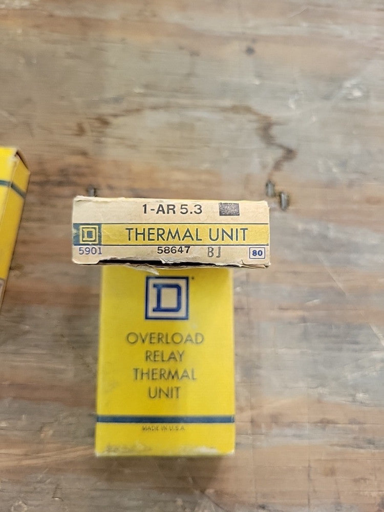 1- New Old Stock! Square D AR5.3 Overload Relay Thermal Unit 