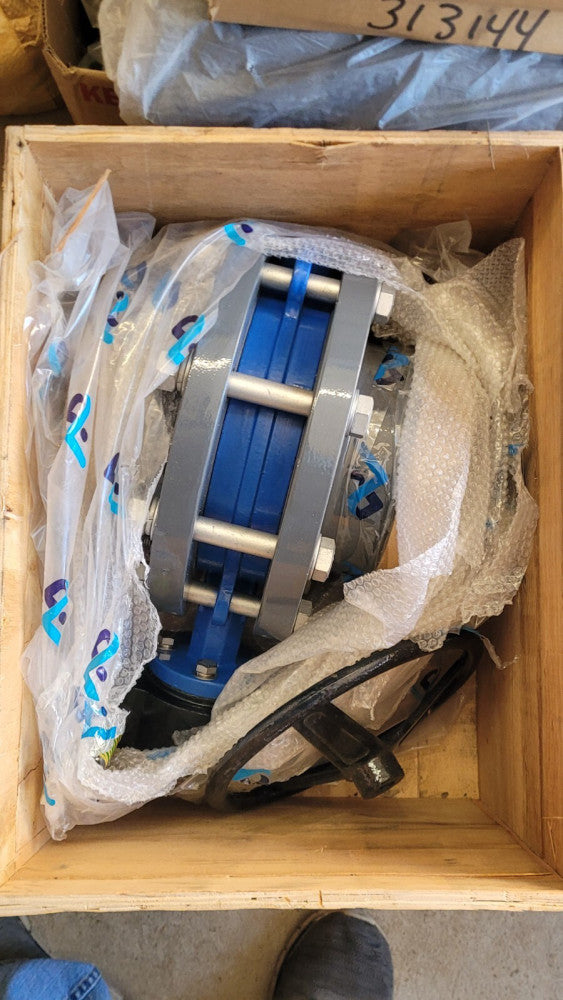 Airpipe AU15 A051 00 Compressed Air 8" Butterfly Valve Cast Iron Cast Aluminum