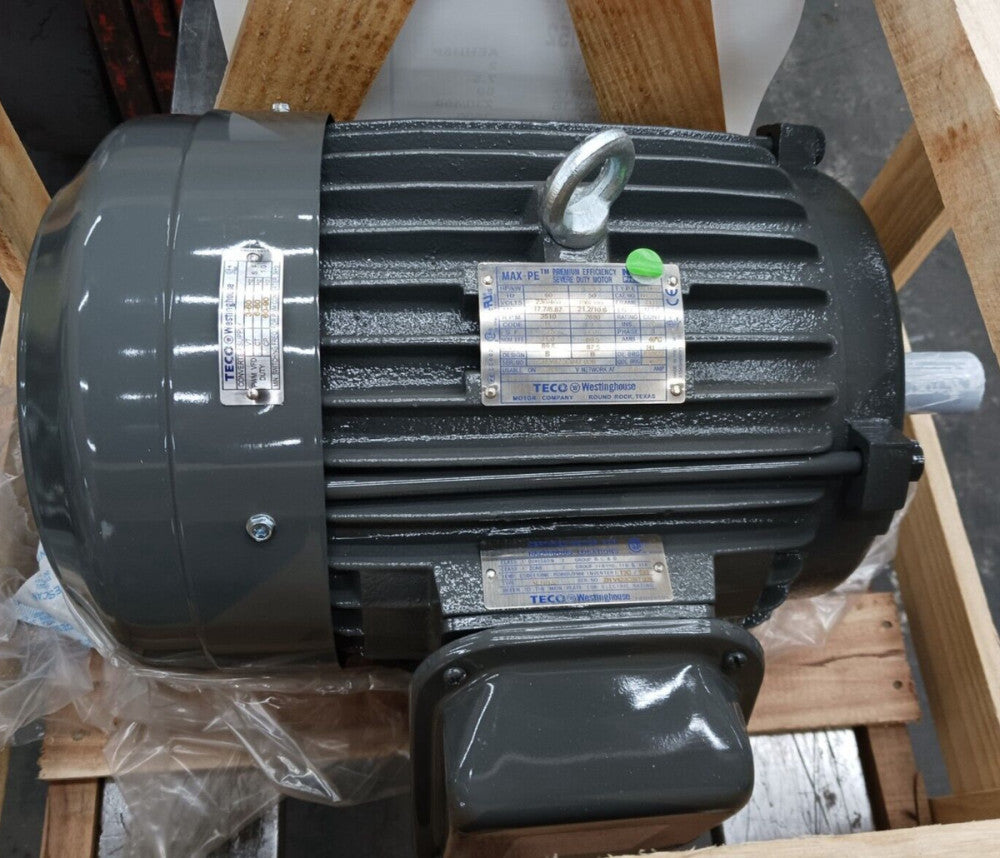 NEW TECO 7..5 HP AC ELECTRIC HAZARD LOC MOTOR  213T 230/460 VAC 3510 RPM TEFC