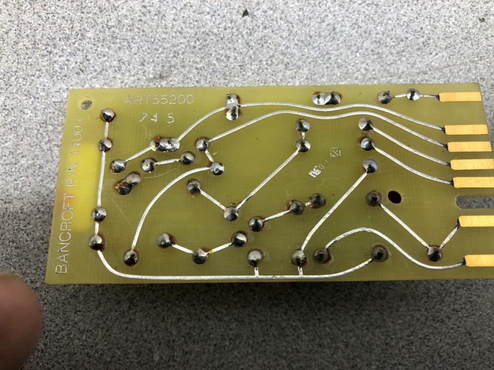 NEW NO BOX BANCROFT CIRCUIT BOARD 14001