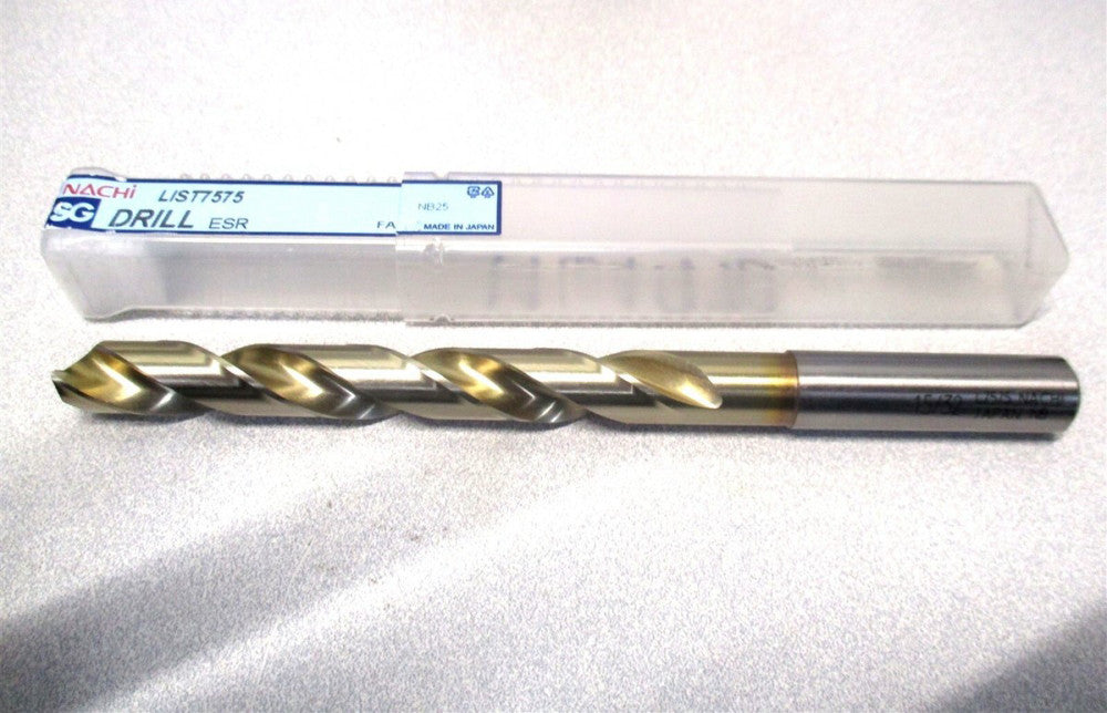 Nachi (1464970) 15/32 x 6-1/4 2-Flute 135° RH Split Point HSCO Jobber Drill