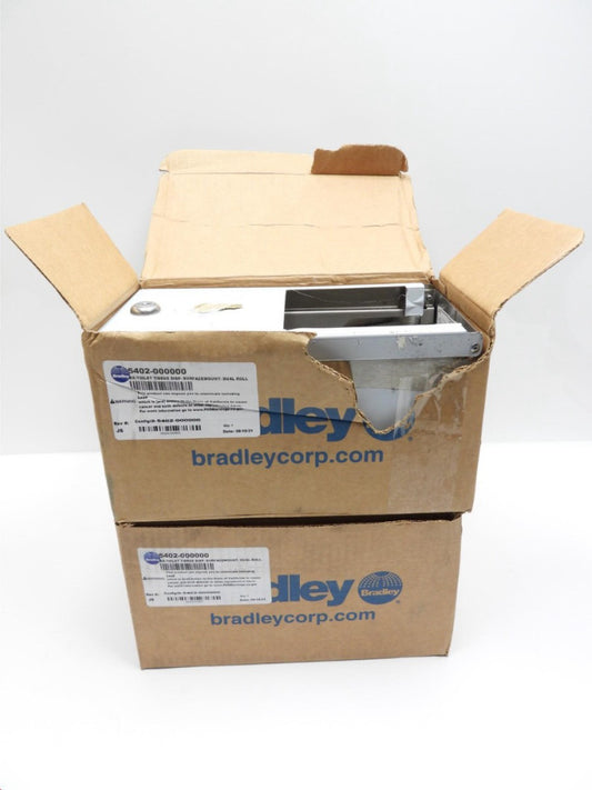 2-Pack Bradley 5402-000000 Commercial Toilet Paper Dispenser, 2-Roll Stainless S
