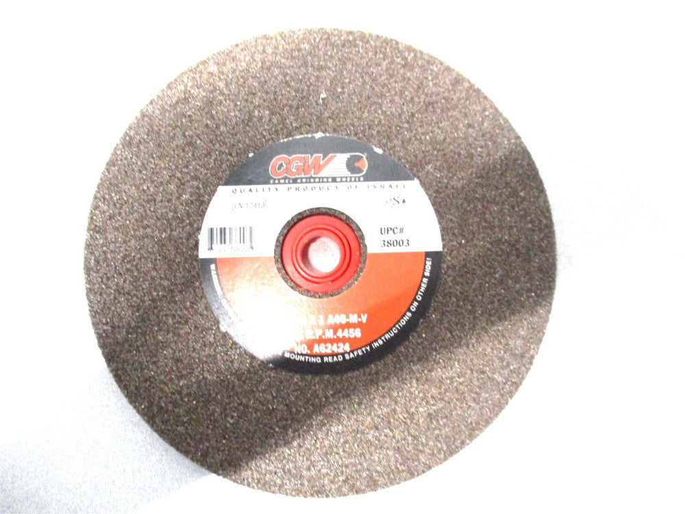 CGW (38003) 6 x 1/2 x 1 46 Grit 4456 RPM Aluminum Oxide Bench Grinding Wheel