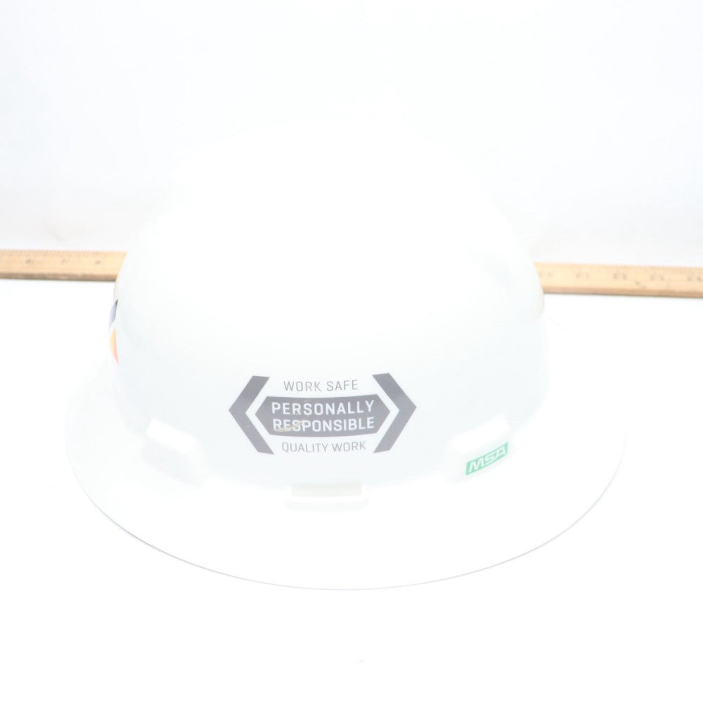V-Gard Hard Hat Cap Self-Adjusting Crown White 495736