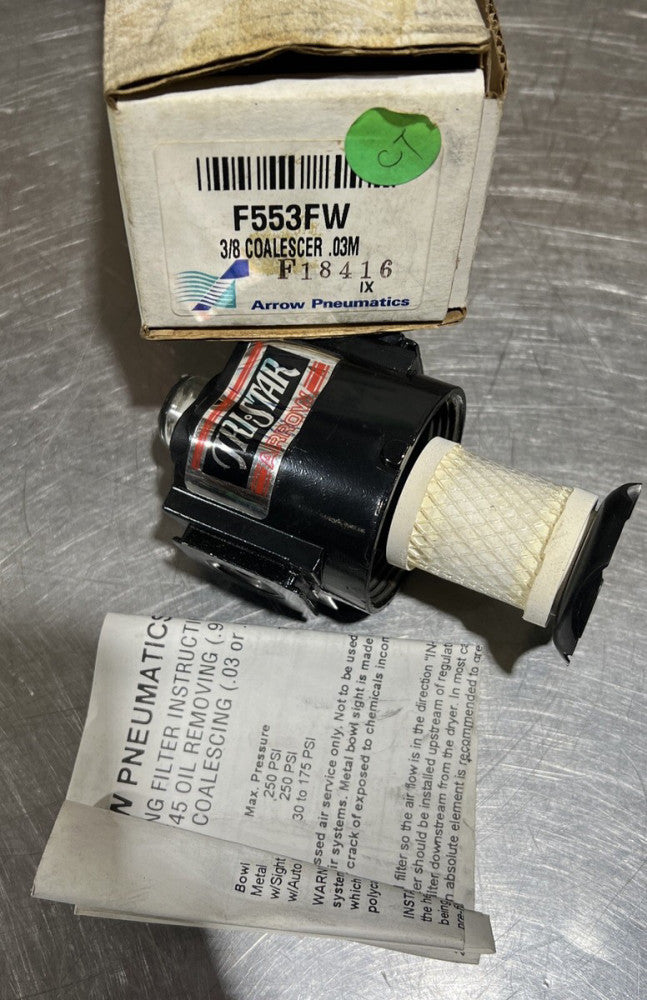 TRI-STAR ARROW AIR FILTER F553FW. Partial Box. Top Only As Seen In Pictures