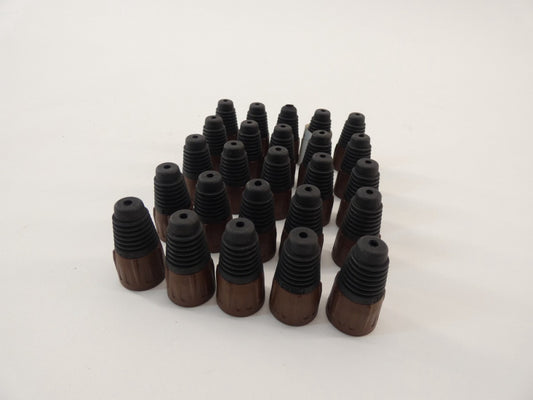 *Lot of 25* Neutrik BSX-1-BROWN Inline Brown Boot XLR Connector - NEW Surplus!