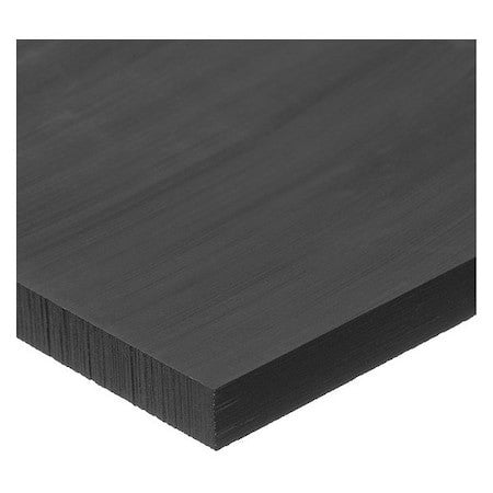 Zoro Select Bulk-Ps-Pe-991 Black Hdpe Plastic Sheet Stock 12" L X 1-1/2" W X 1"
