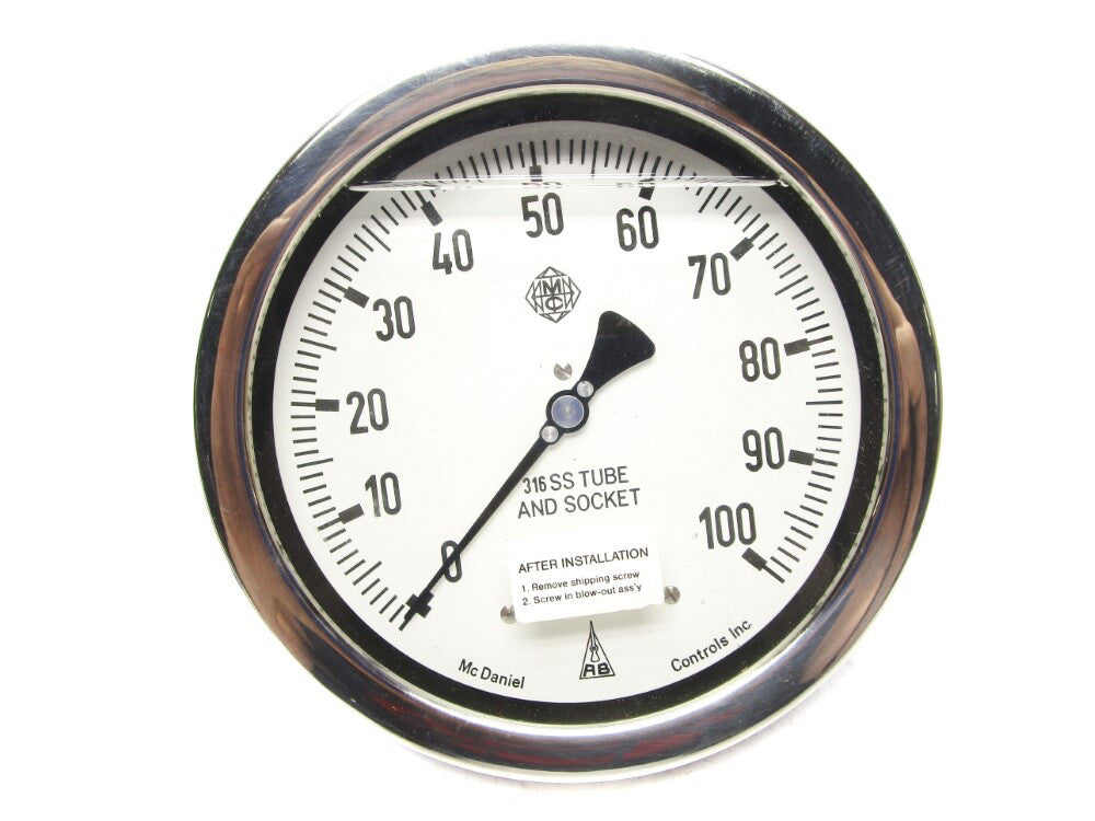 MCDANIEL CONTROLS 316 0-100PSI NSNP