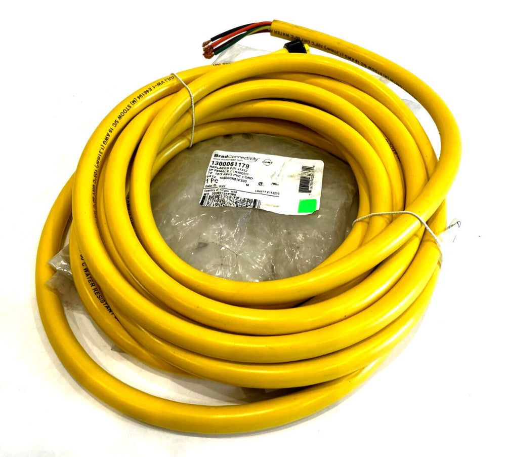 NEW MOLEX WOODHEAD 105000A01F200 5P FEMALE PVC CORD 20' 1300061179