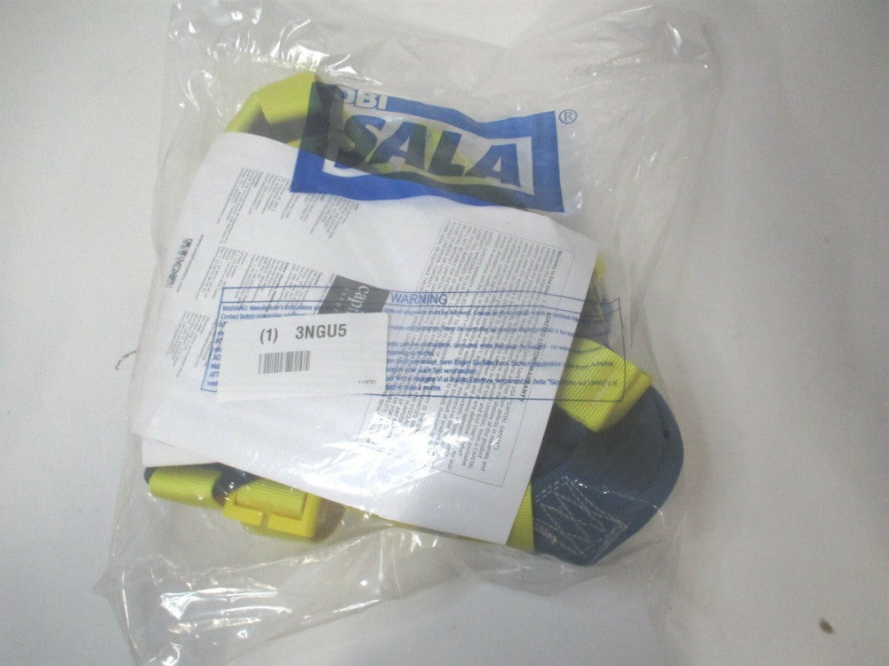 3M (1110751) Sz Large Back, Chest Yellow Nylon Full Body Harness for Hot Work
