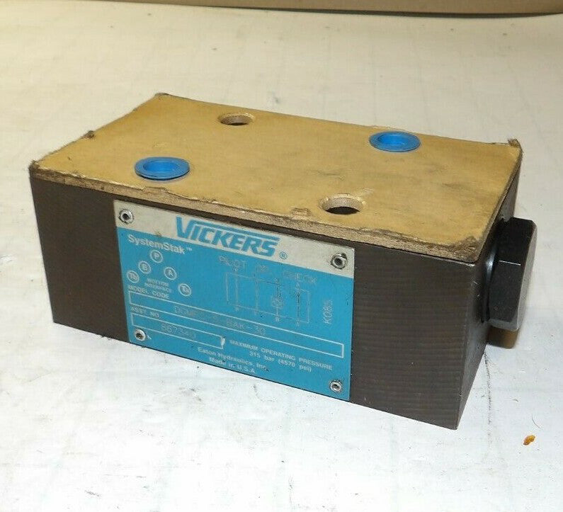 NEW VICKERS SYSTEMSTAK 4570 PSI PILOT OPERATED CHECK VALVE  DGMPC-5-BAK-30