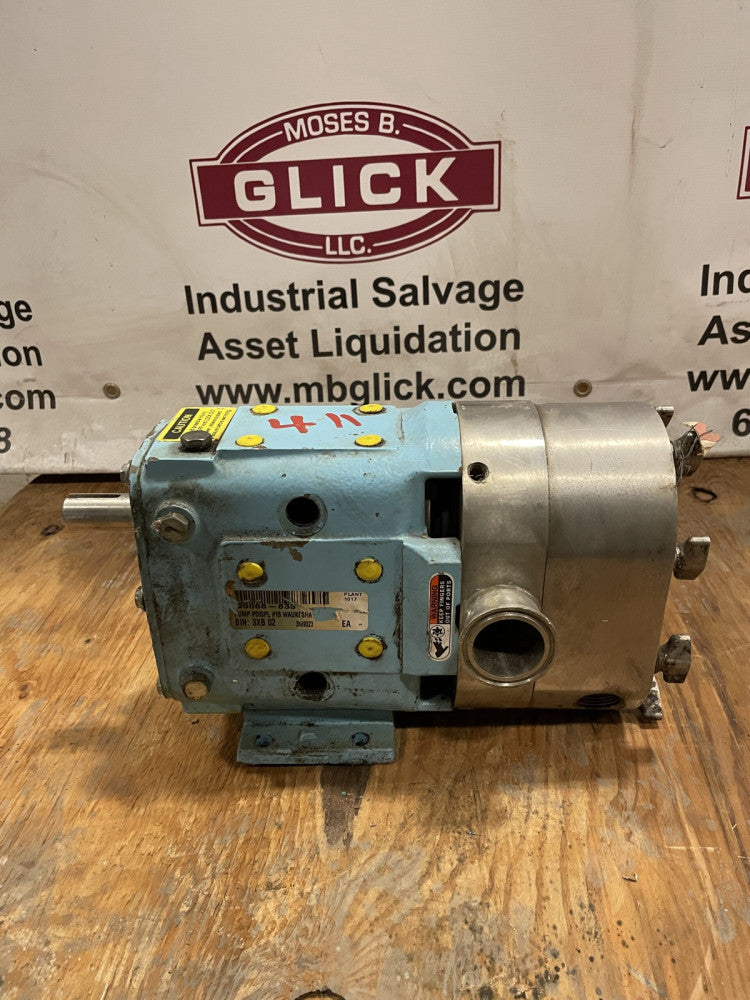 Waukesha/SPX Size 015 Universal Rotary Lobe Jacketed Positive Displacement Pump