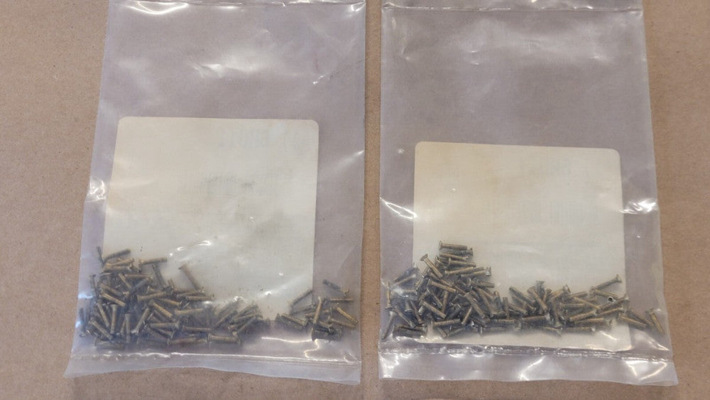 Lot Of 200 Brass Screws M2X10 2mm Thread DIN 963 Slotted Flat Head Machine...