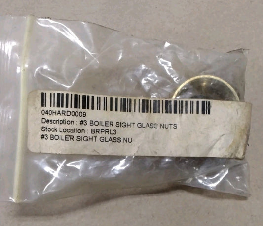 #3 BOILER SIGHT GLASS NUT D30.1