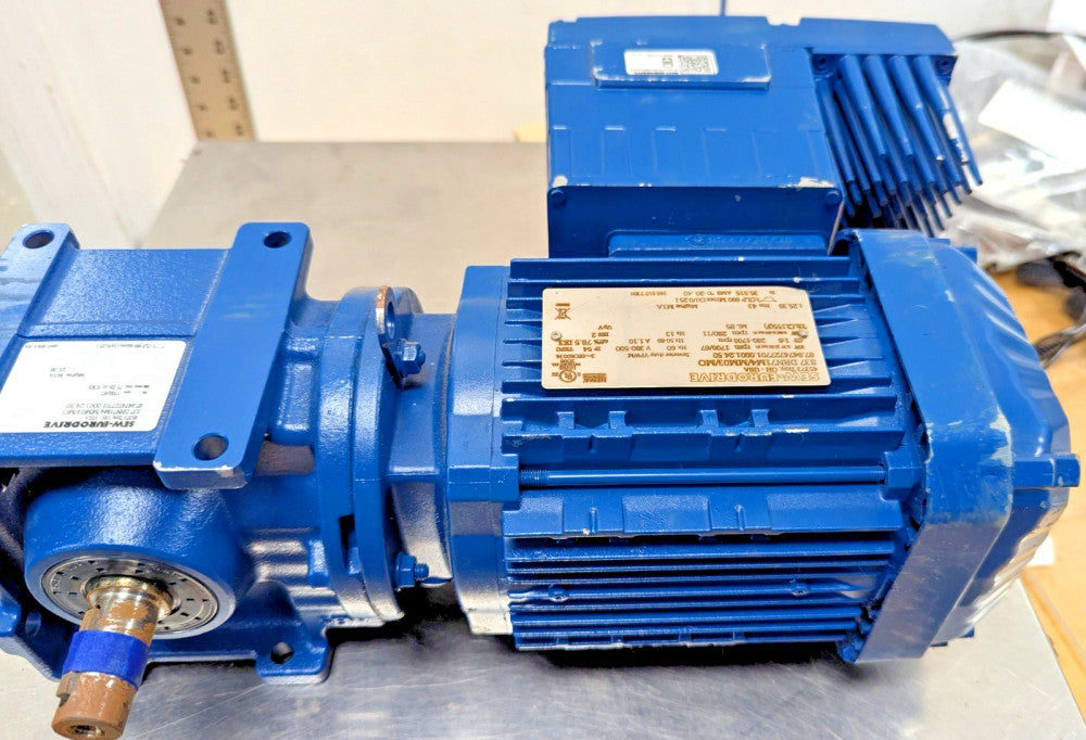 Sew Eurodrive S37 DRN71M4/MM03/MO Gearmotor 317rpm 1/2hp 480v-ac [B9S4]