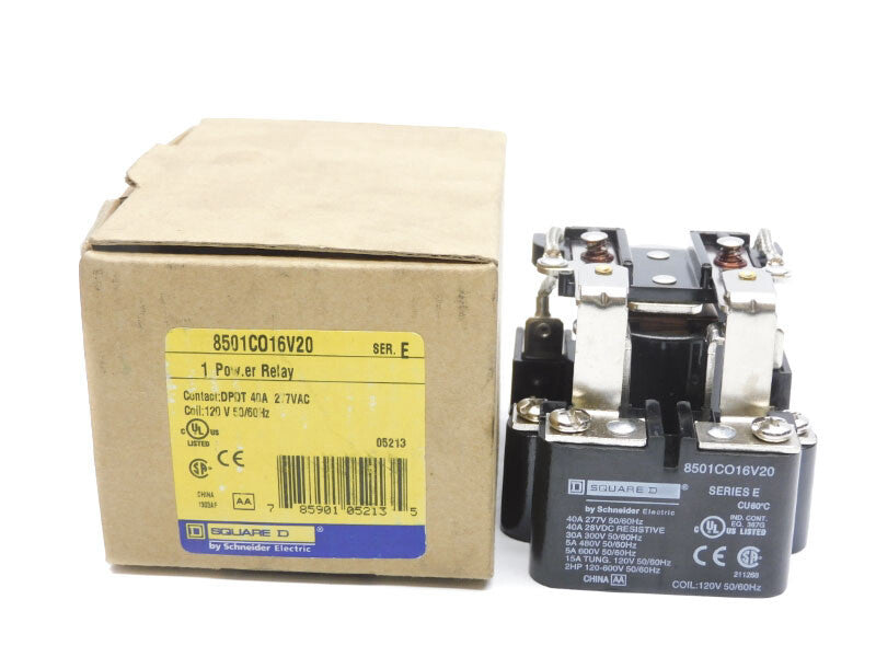 SQUARE D 8501CO16V20 SER. E 120V 40A NSMP