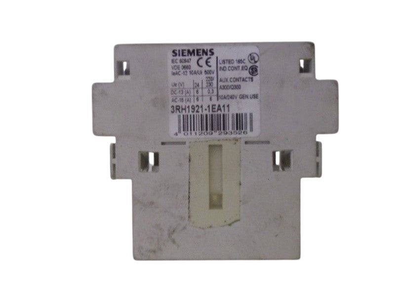 SIEMENS 3RH1921-1EA11 CONTACT BLOCK UNMP