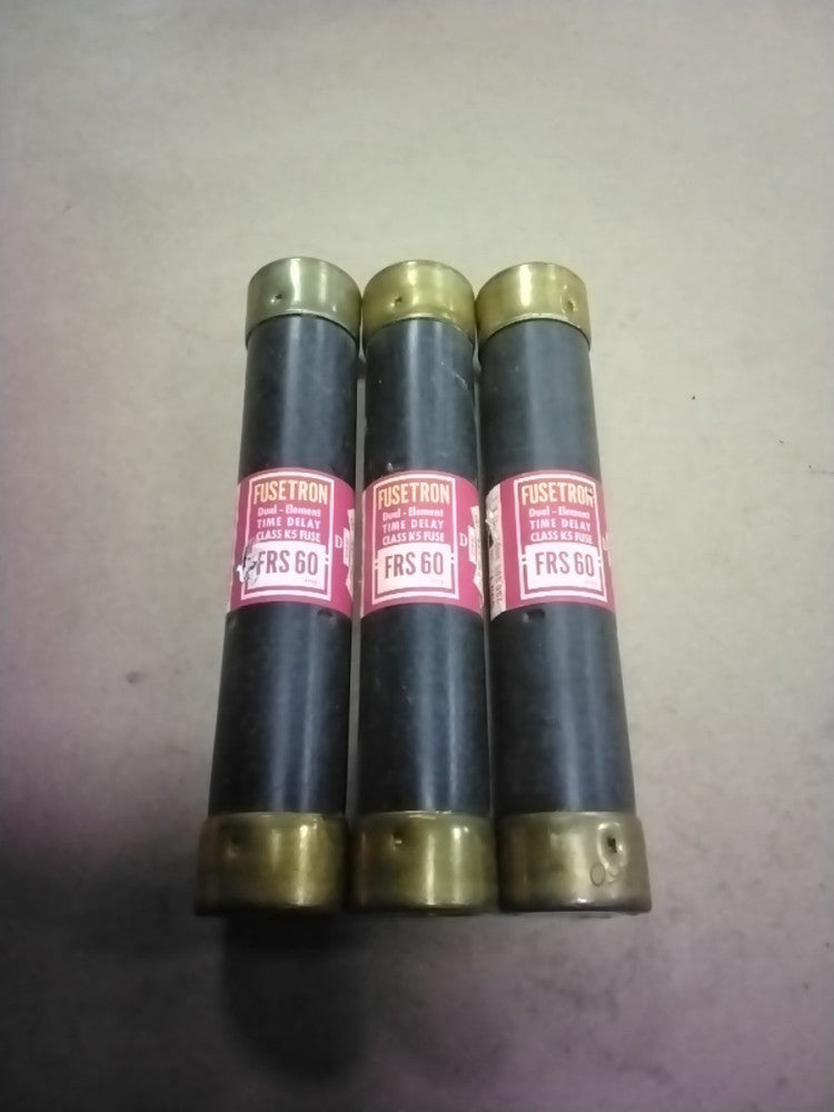 Bussmann FRS 60 Fusetron Class K5 Fuse, Lot Of 3