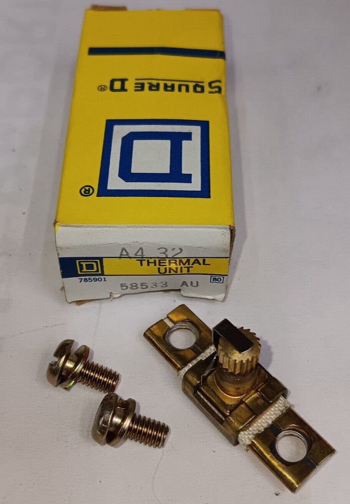 NEW SQUARE D A4.32 THERMAL OVERLOAD PROTECTION RELAY / HEATER