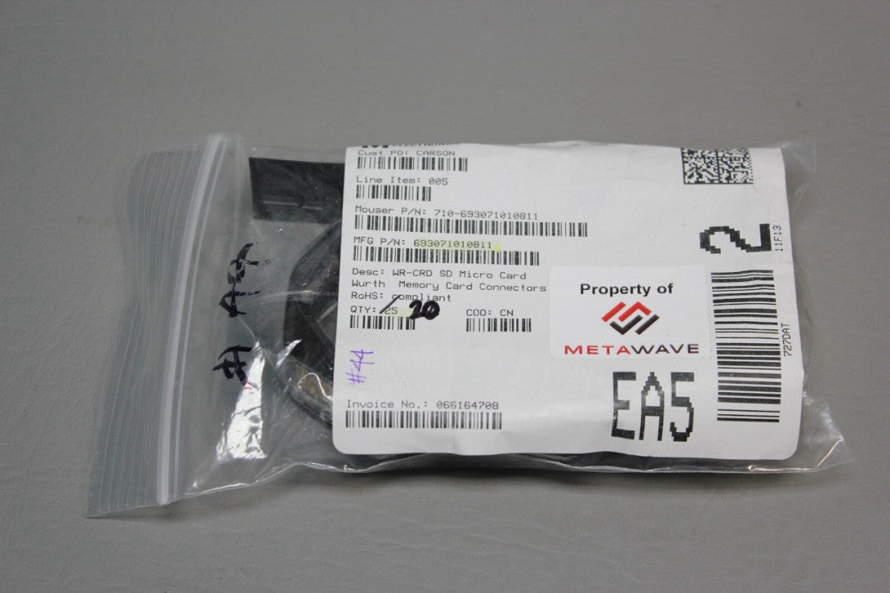 WURTH 693071010811 WR-CRD MICRO SD CARD PUSH QTY 20