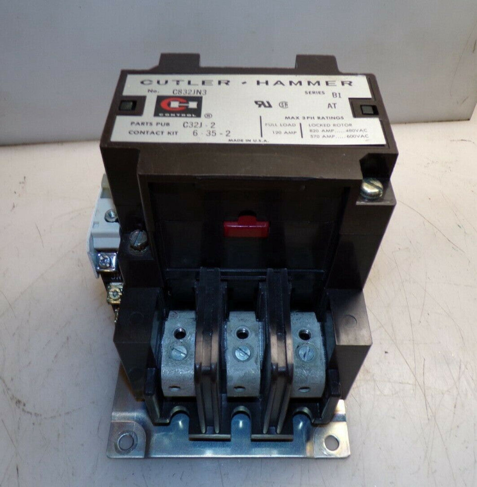 CUTLER HAMMER 120 AMP MOTOR CONTACTOR COIL 120 VAC  C832JN3