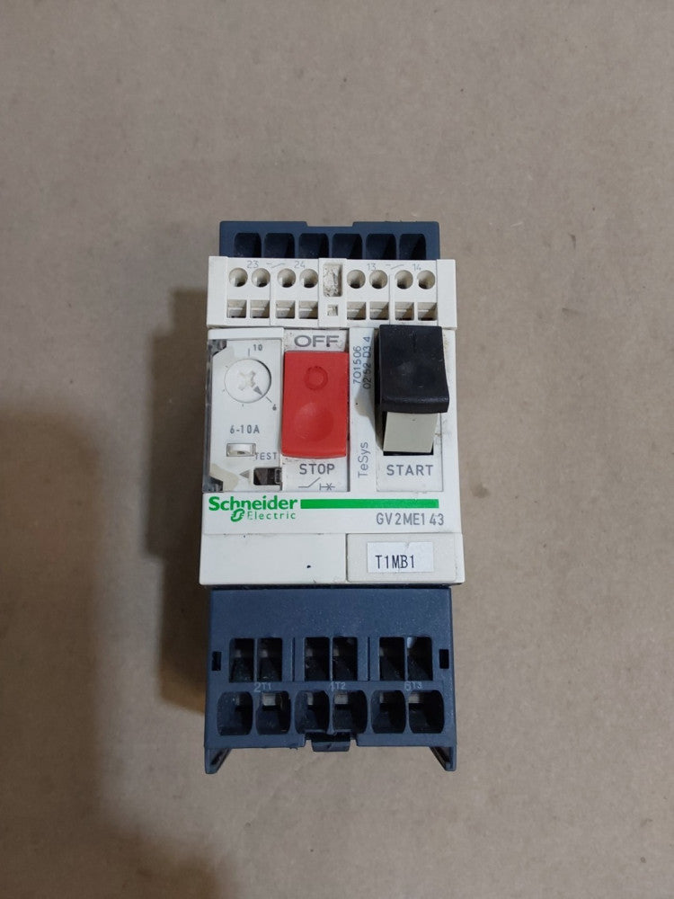GV2ME1 43 Schneider Telemecanique Motor Circuit Breaker 0.63-1  Amp.