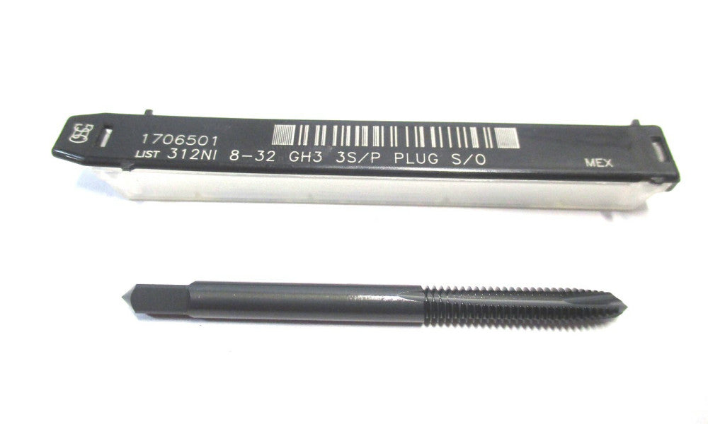 OSG (1706501) #8-32 UNC x 2-1/8 2B H3 3F RH Powdered Metal Plug Spiral Point Tap