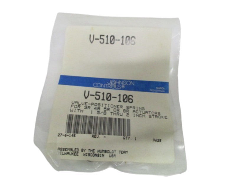 JOHNSON CONTROLS V-510-106 VALVE-POSITIONER SPRING NSMP