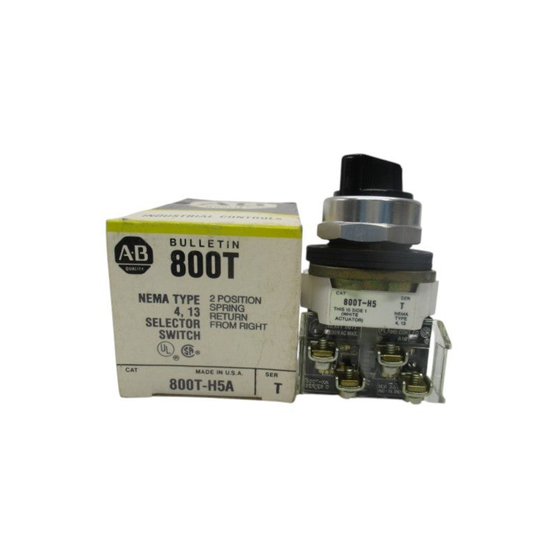ALLEN BRADLEY 800T-H5A SER. T (BK/YL) NSMP