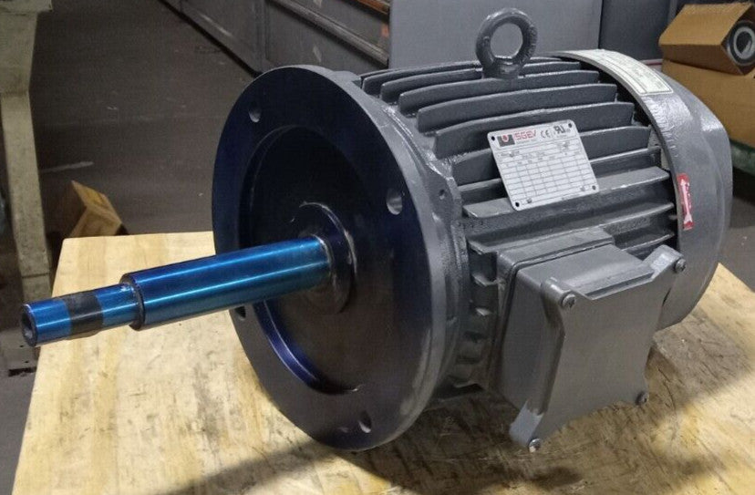 NEW ISGEV A112M2 5.5 HP AC MOTOR 200-240▲/380Y/480Y VAC 3Ø 3490 RPM TEFC 138908