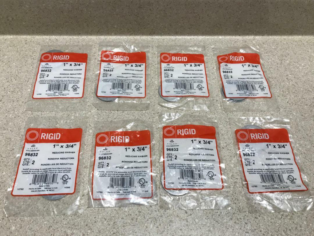 Rigid 96832 Reducing Washer 1"x3/4" NEW (Lot of 8)